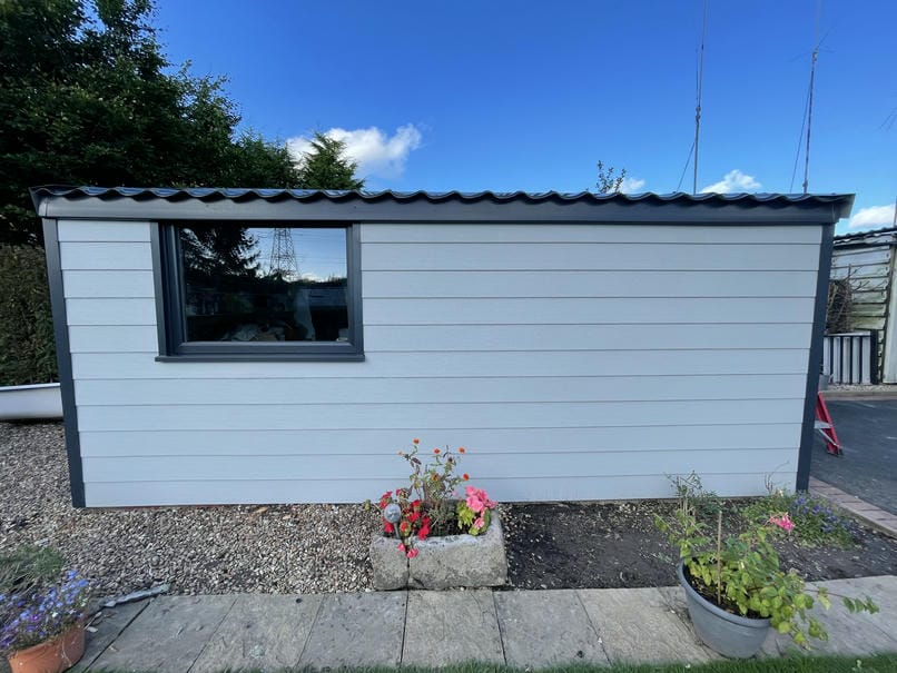 Concrete Garage Refurbishment with Window | Danmarque Garages